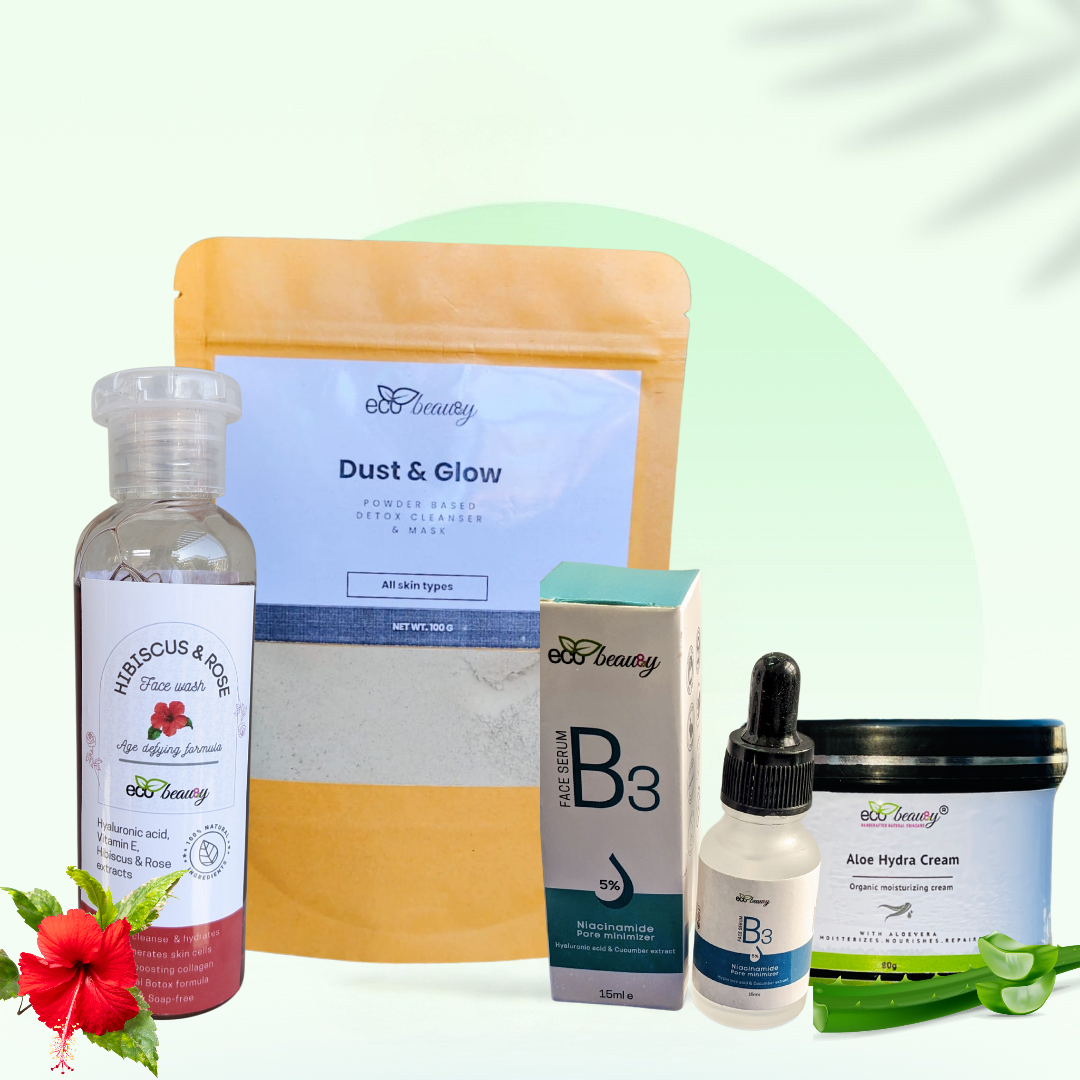 Daily Night Skincare Routine Bundle ecobeau8y