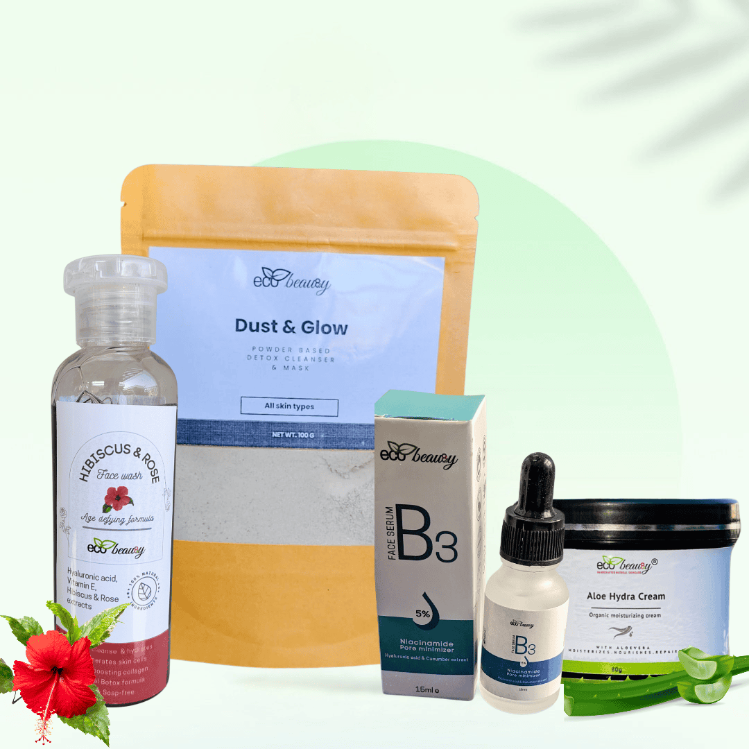 Daily Night Skincare Routine Bundle ecobeau8y