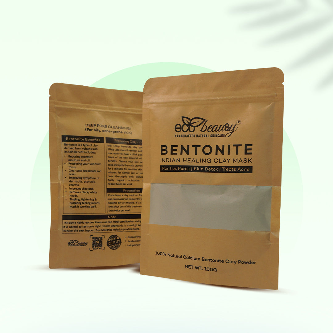 Calcium Bentonite Clay Powder Mask for Face | Indian healing clay - 100g
