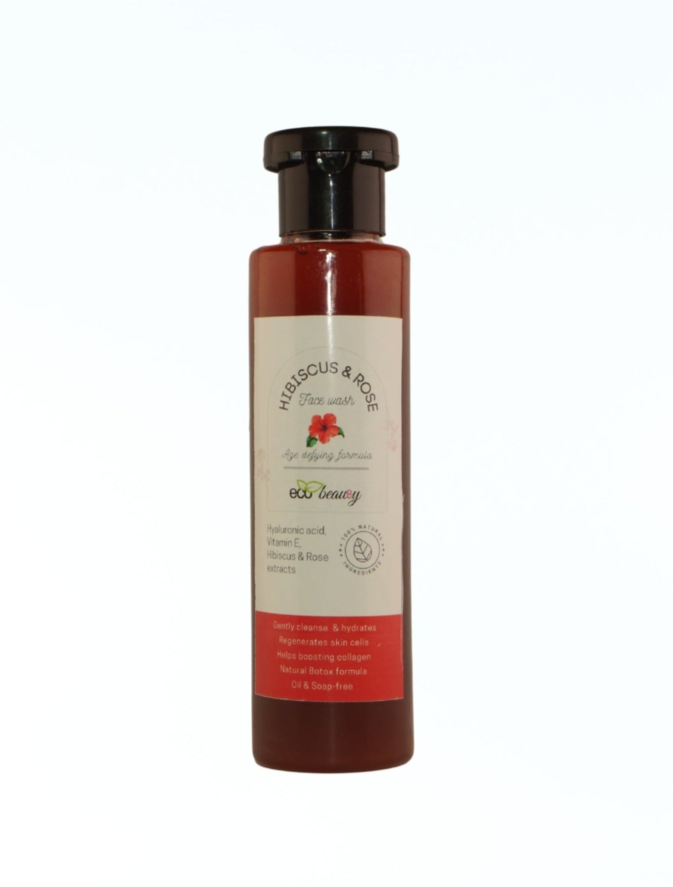 Hibiscus and Rose Organic Face Wash | Age defying formula | 150g