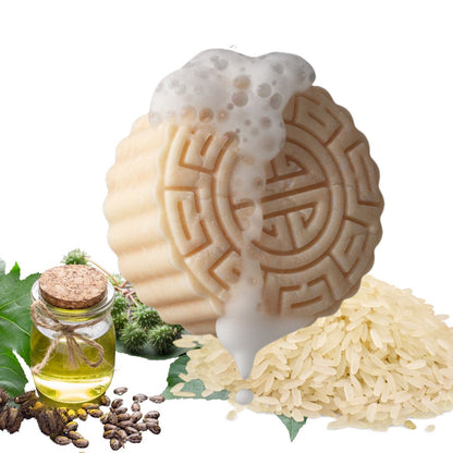 Rice Solid Shampoo Bar ecobeau8y